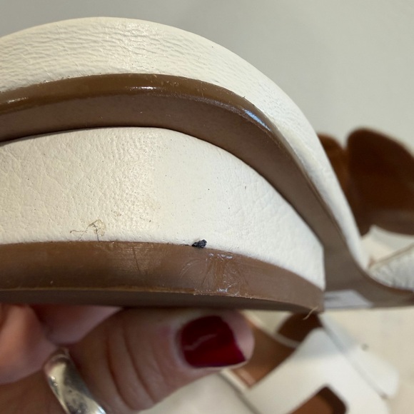 Dune London White Leather Slide Sandals NIB size 40 - Picture 8 of 11